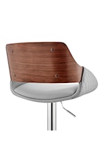 Armen Living Colby Contemporary Adjustable Faux Leather Bar Stool