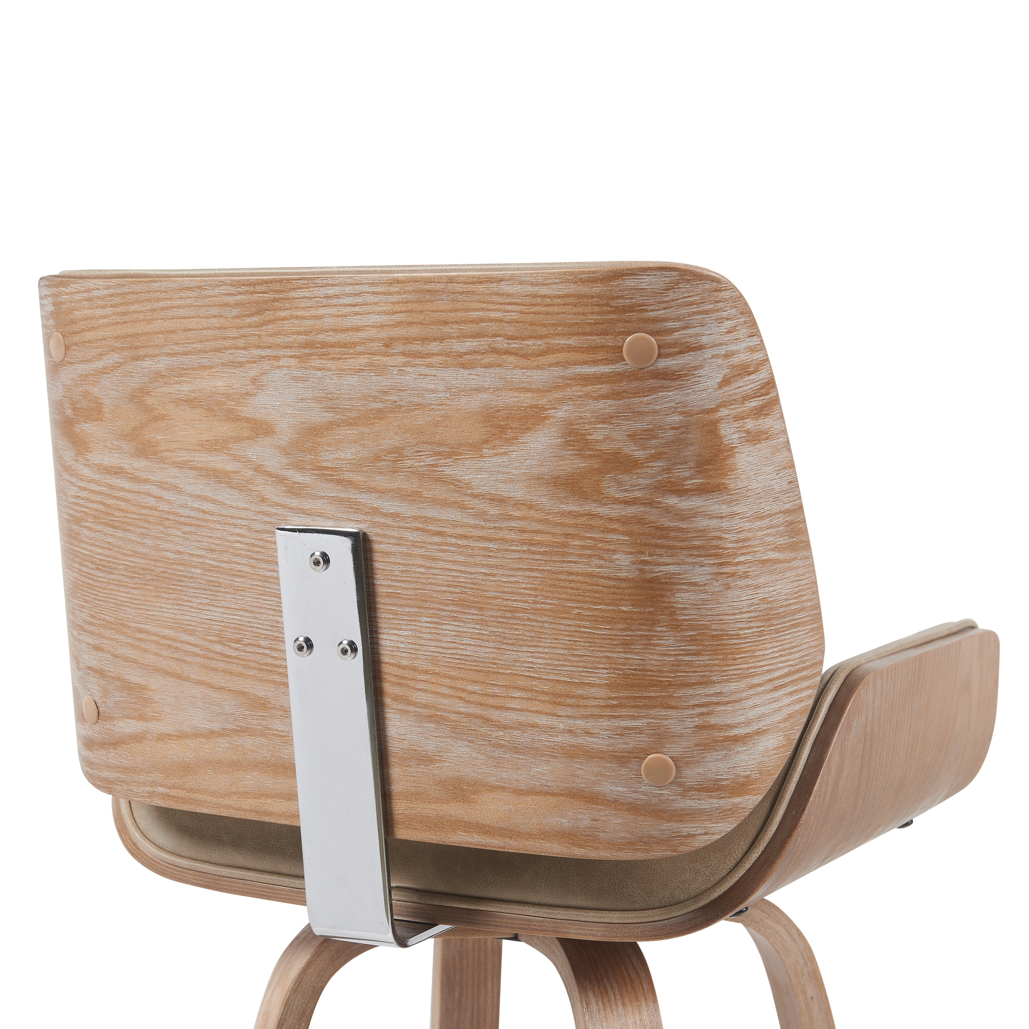 Armen Living Tyler Upholstered Swivel Counter Chair