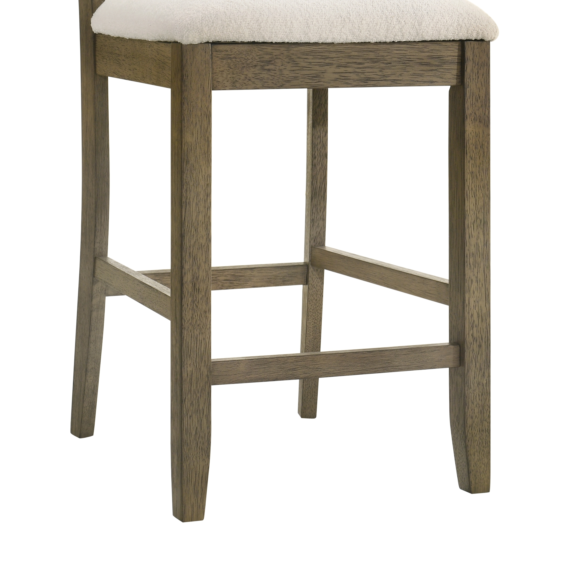 Armen Living Merie Upholstered Low-Back Fixed Counter Stool