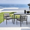Armen Living Beowulf Set of 2 Outdoor Dining Chairs