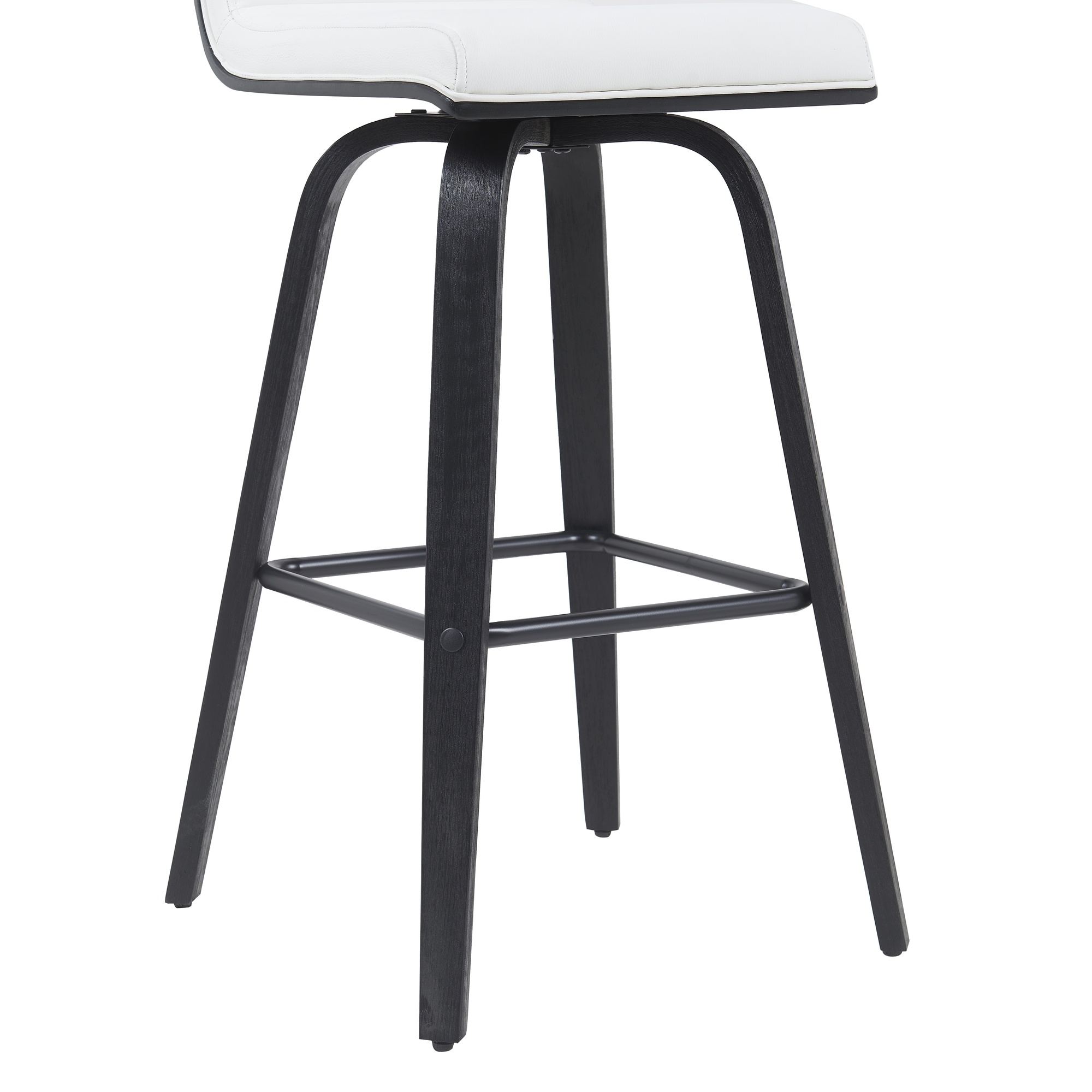 Armen Living Vienna Upholstered Swivel Barstool