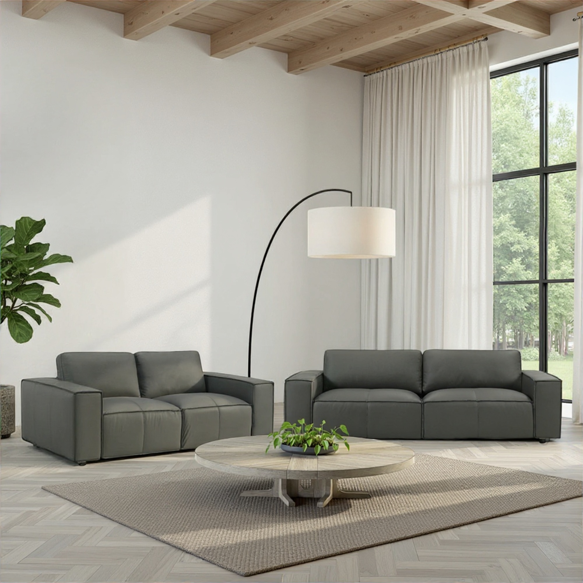 Robust Track-Arm Loveseat