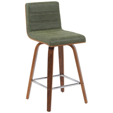 Upholstered Swivel Counter Stool