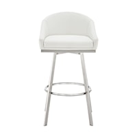 Contemporary Swivel Counter-Height Stool