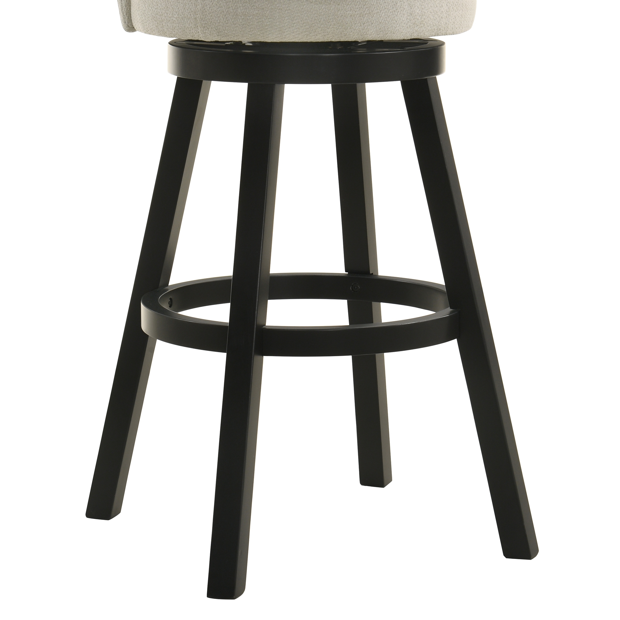 Armen Living Erika Low Curved-Back Swivel Barstool