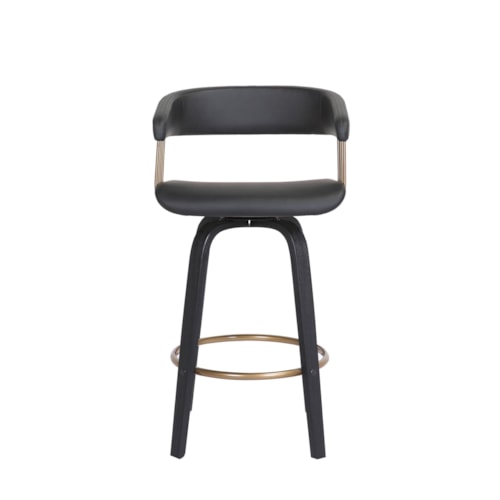 Contemporary Swivel Counter-Height Stool