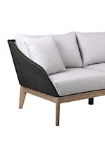 Armen Living Athos Contemporary Indoor/Outdoor Lounge Chair with Cushions