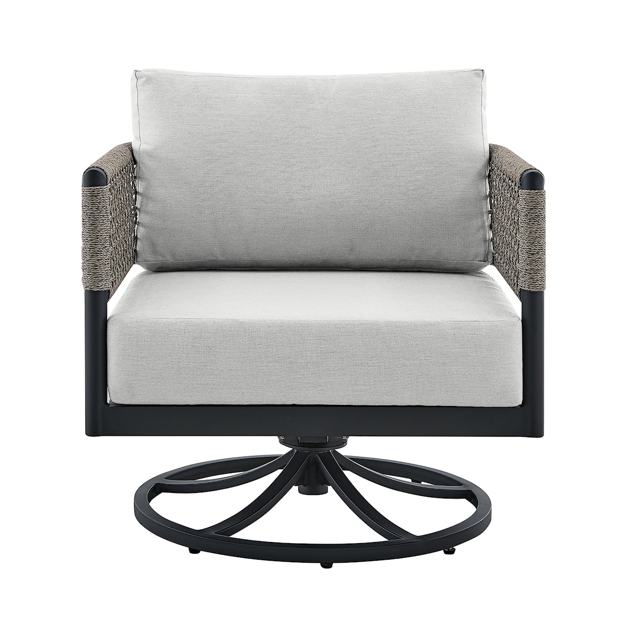 Armen Living Felicia Outdoor Swivel Chair