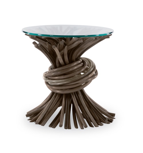 Chronograph Knot End Table-Grey