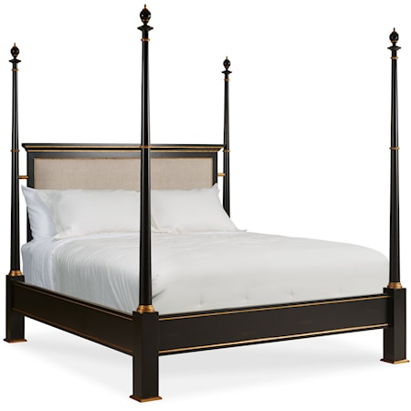 Monarch Transitional Poster King Bed