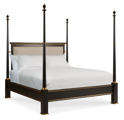 Monarch Transitional Poster King Bed