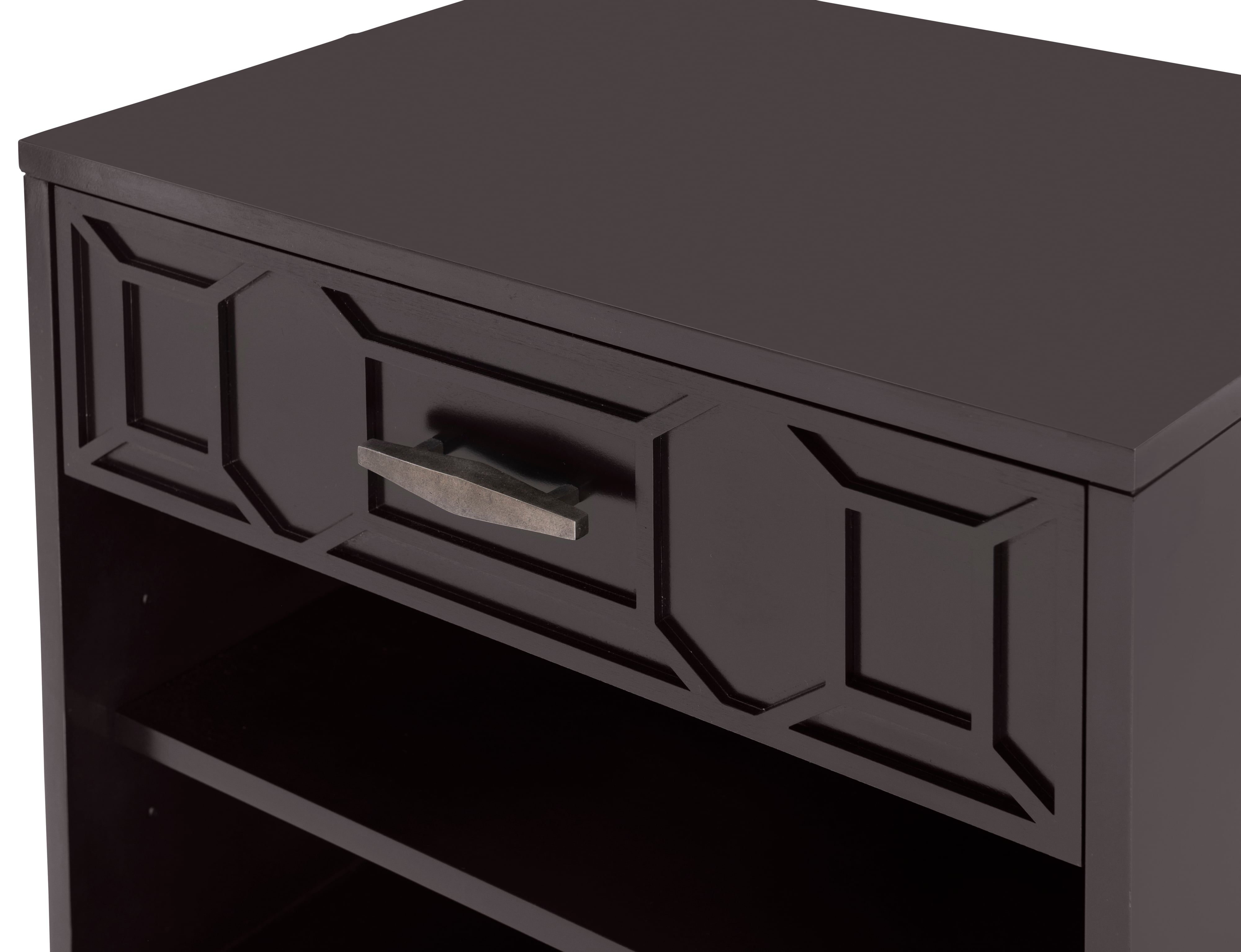 Century Details Case Details Single Drawer Small Nightstand