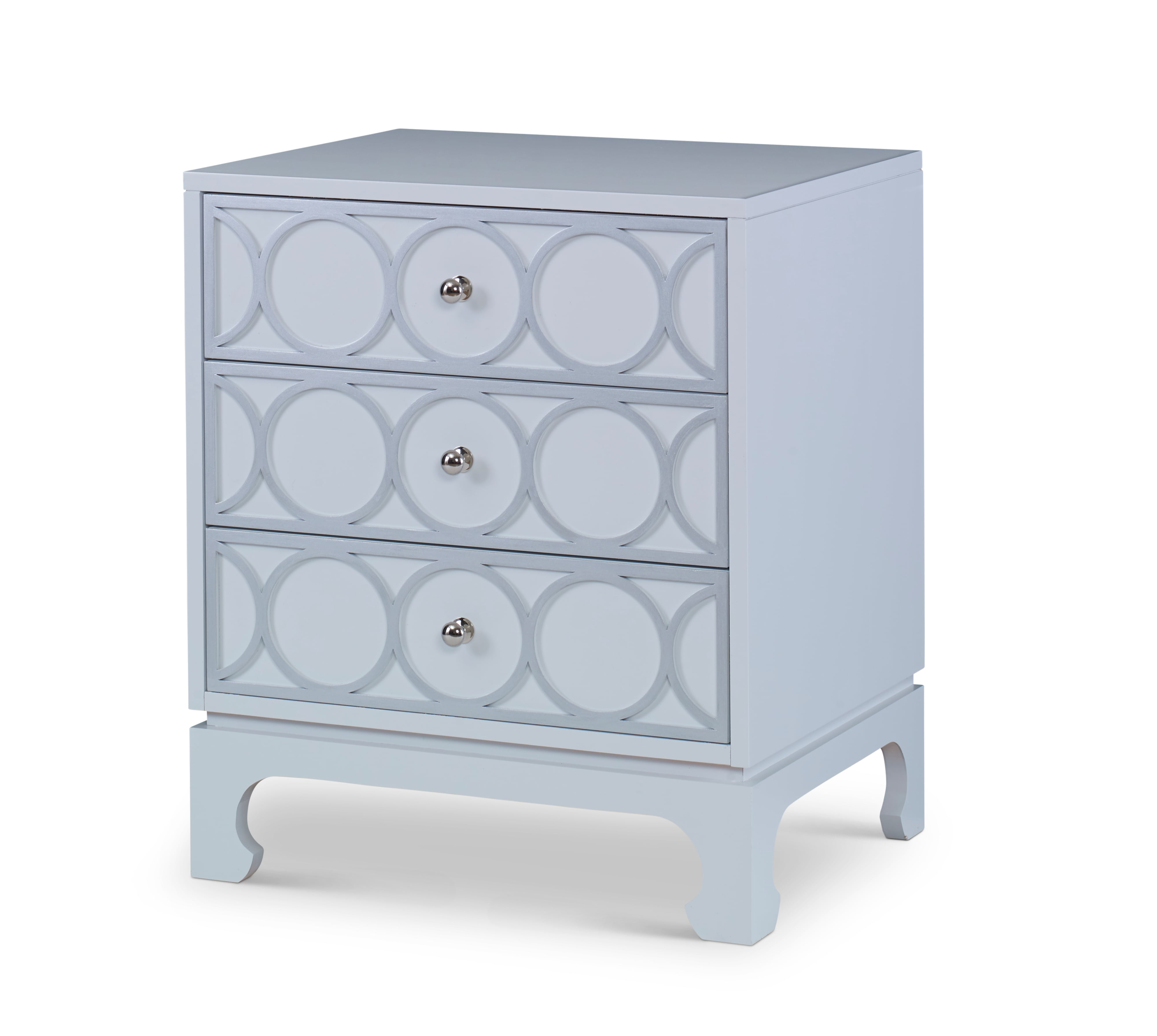 Details 3 Drawer Small Nightstand