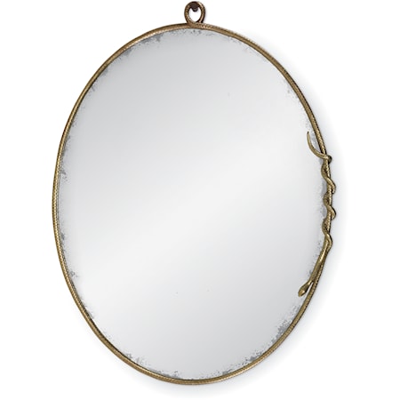 Glam Mirror with Metal Frame