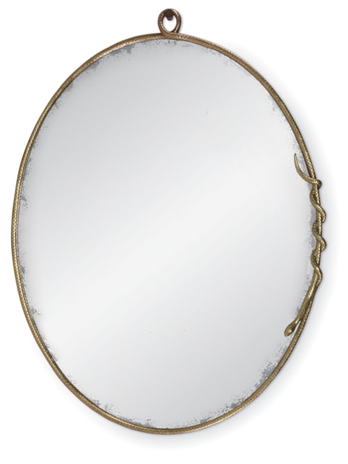 Glam Mirror with Metal Frame
