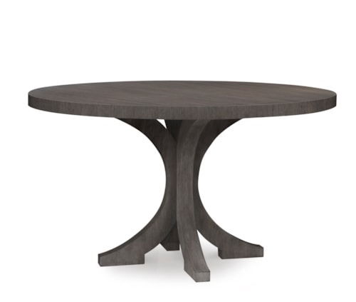 Carlyle Oak Round Dining Table-Mink Grey