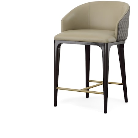 Mina Transitional Leather Counter Stool