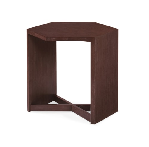 Transitional Bunching Cocktail Table with Hexagon Top