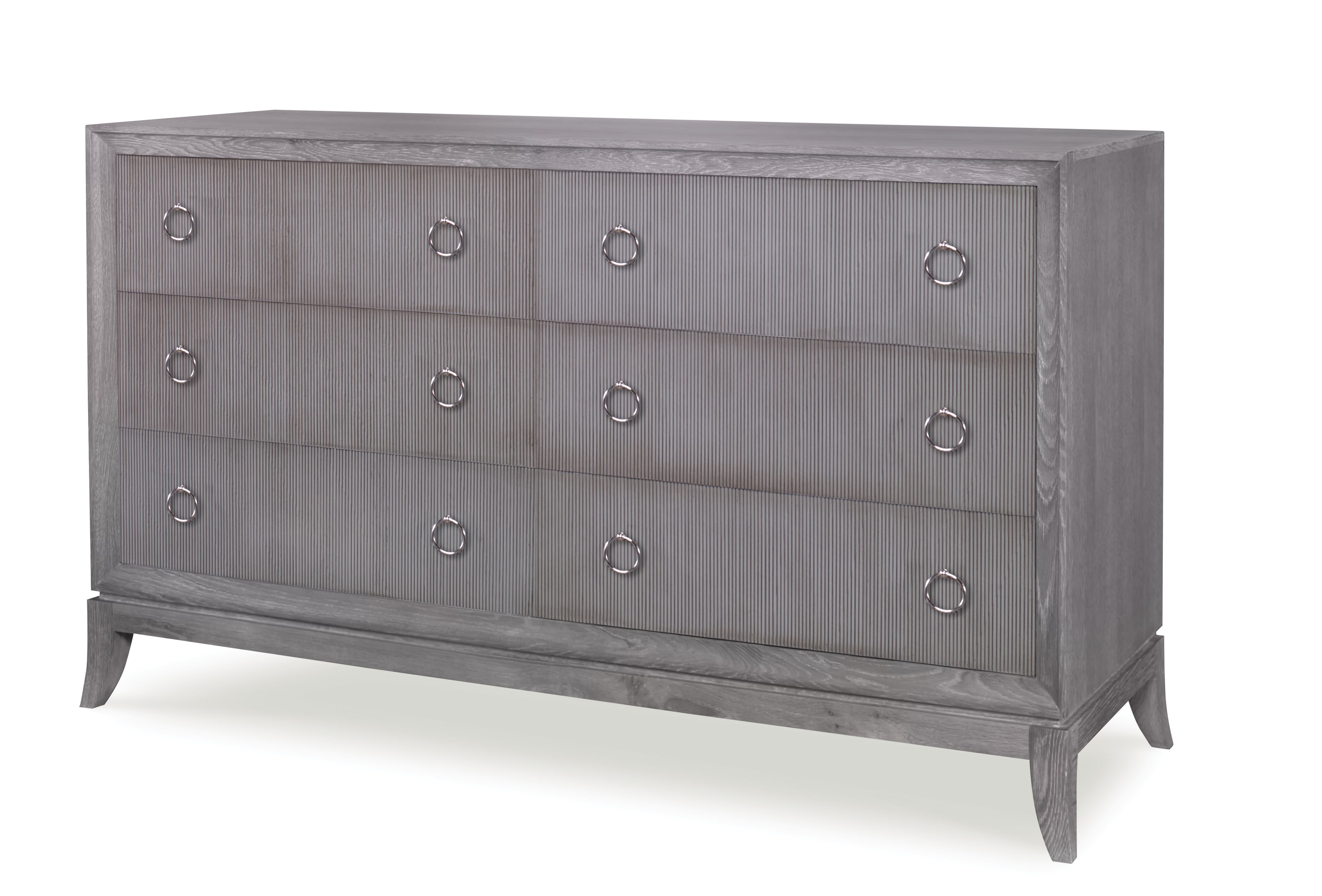 Century Details Case Details Six Drawer Low Dresser