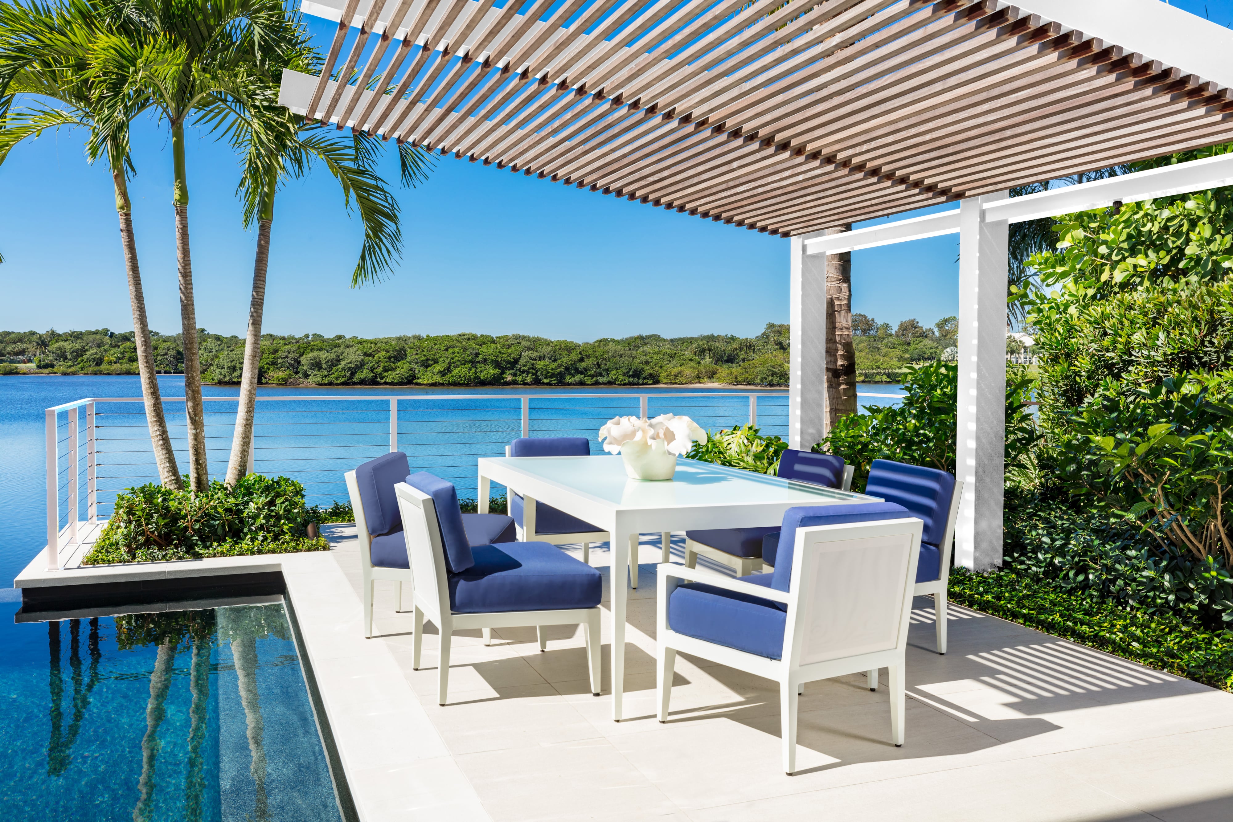 Century Allison Paladino Sail Outdoor Dining Table - Rectangular