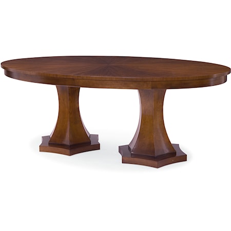 Double Pedestal Dining Table