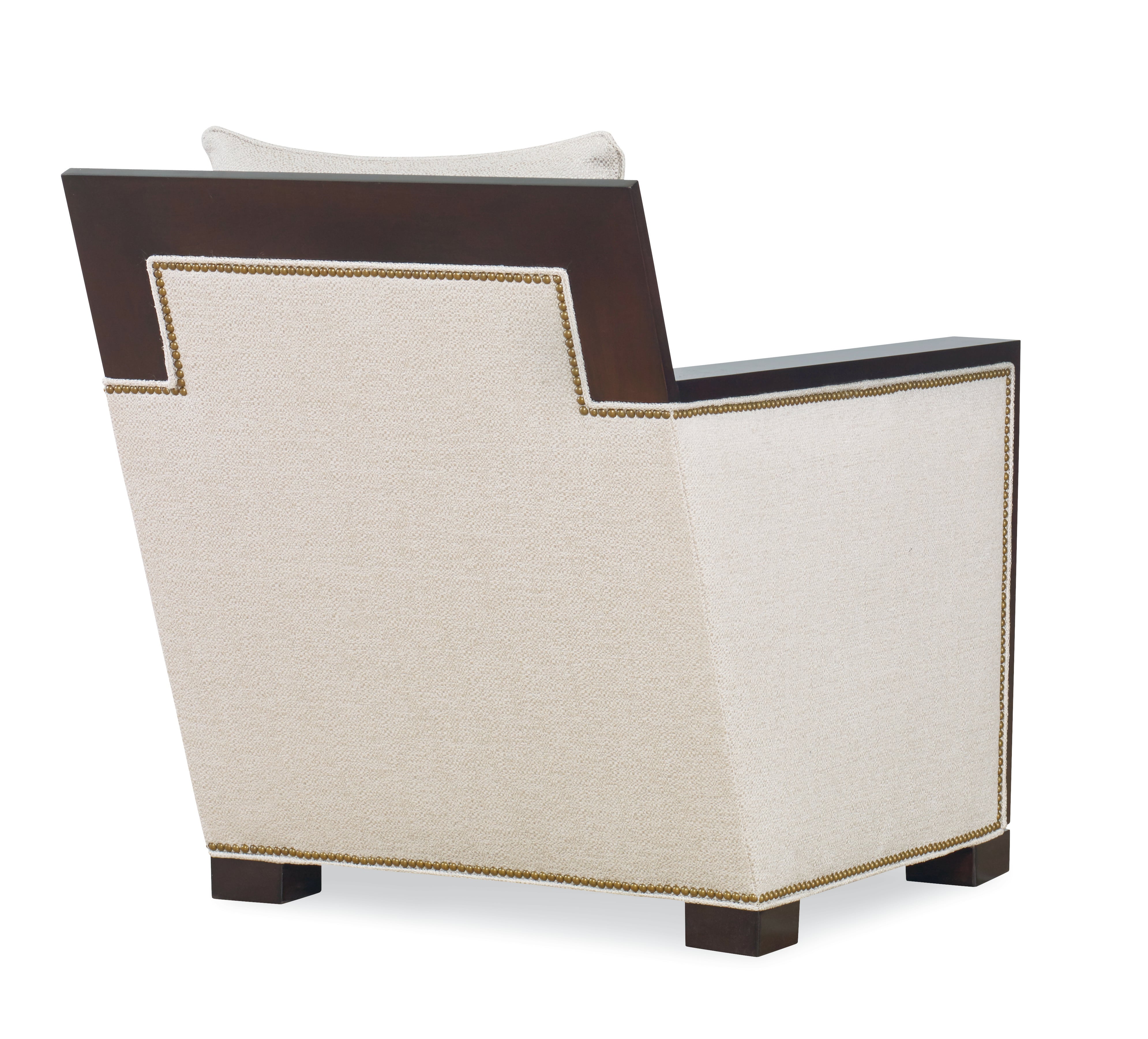 Wood Arm Accent Chair