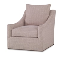 Transitional Willem Swivel Chair with Slope Arms