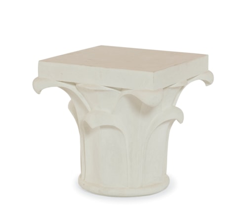 Corinthian Stone Column Side Table