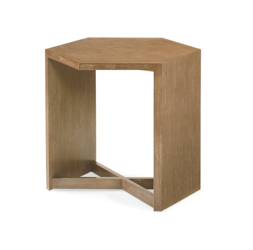 Transitional Bunching Cocktail Table with Hexagon Top