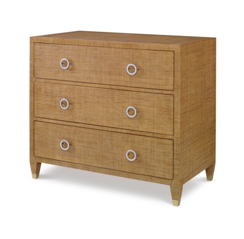 Charleston Side Chest (W/Glass)-Sand