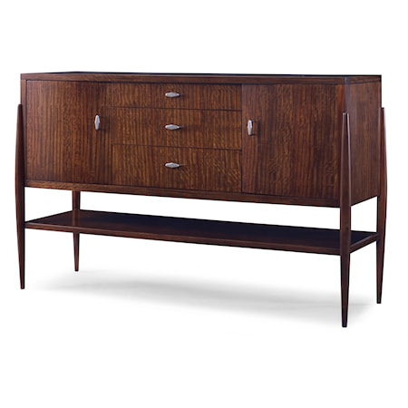 Transitional Pellissier Sideboard with Silver Tray