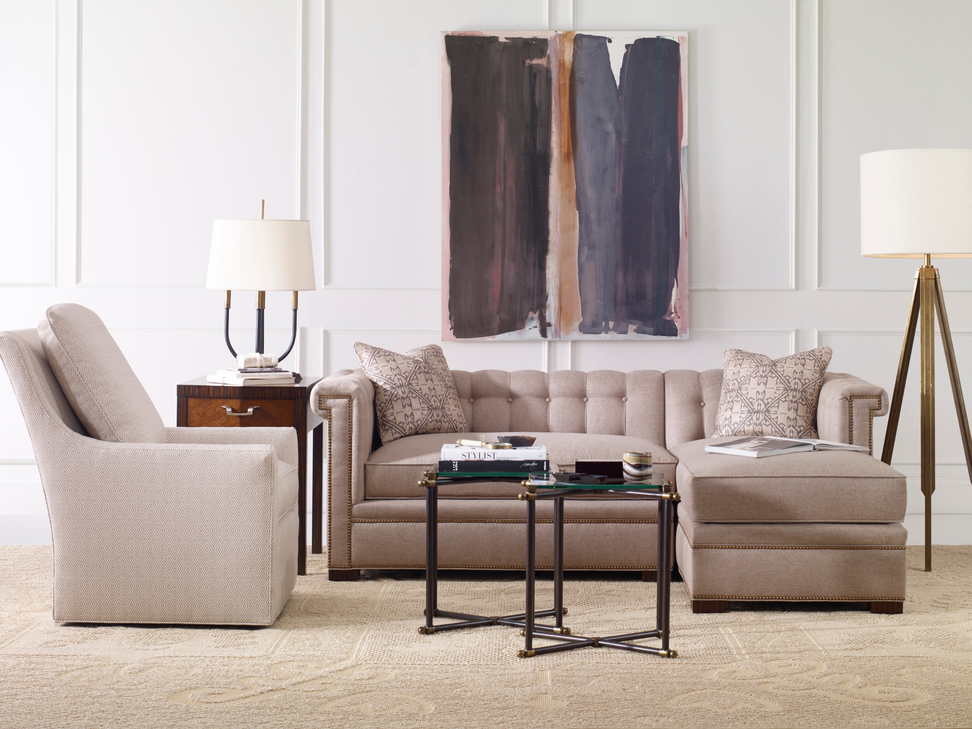 Modern Chesterfield Laf Love Seat