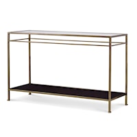 Hyde Park Transitional Console Table with Open Shelf