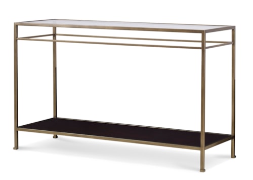 Hyde Park Transitional Console Table with Open Shelf
