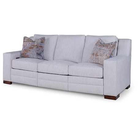 Leatherston Transitional Electric Motion Wall-Hugger Sofa