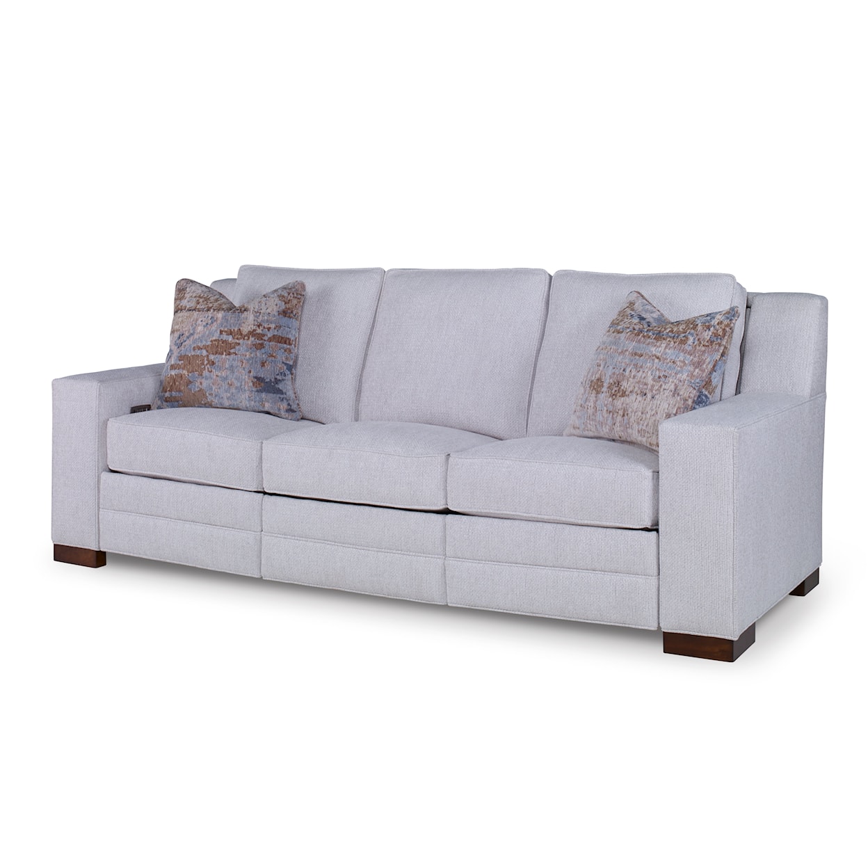 Century Leather Stone Motion Sofa