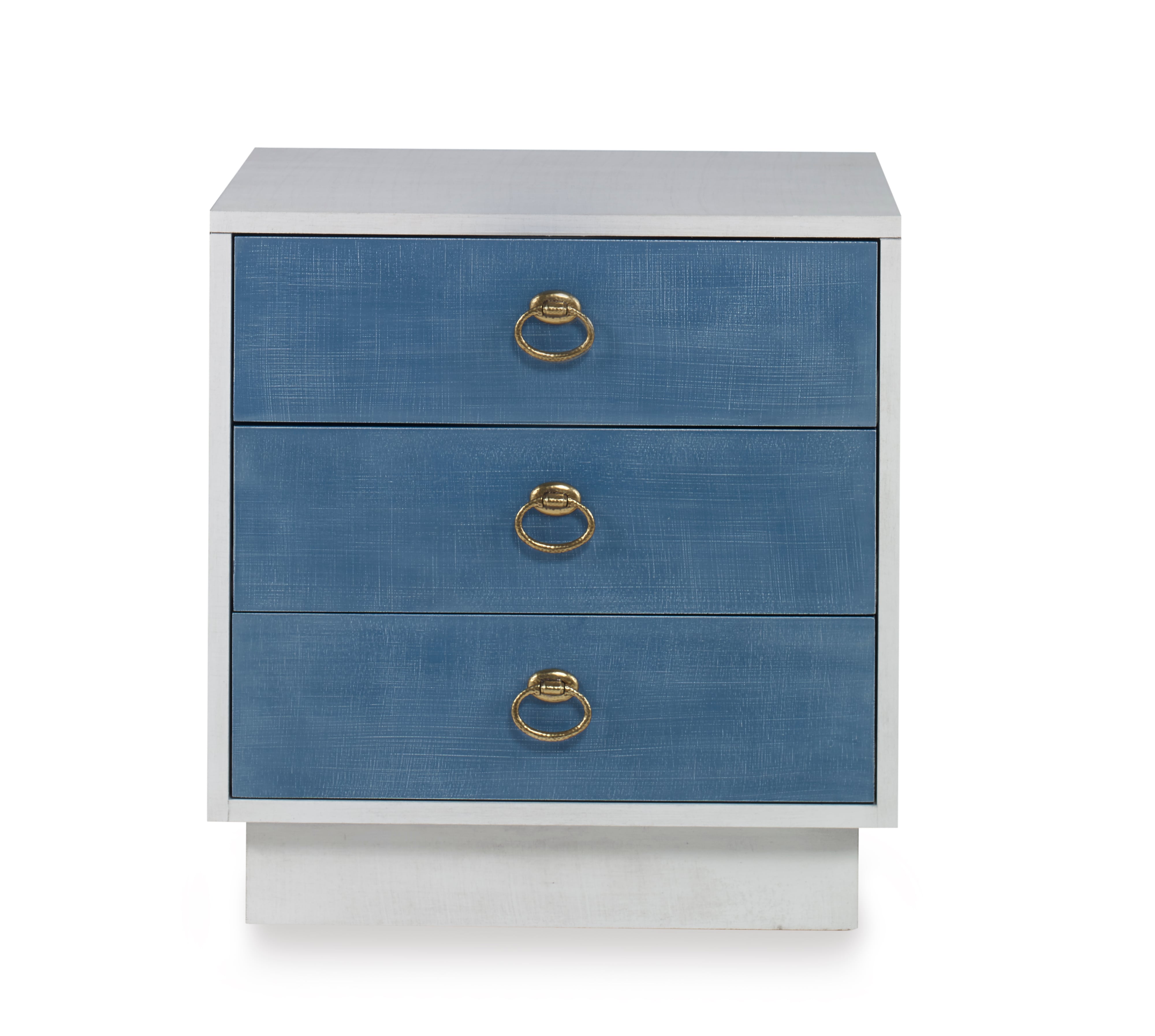 Details 3 Drawer Small Nightstand