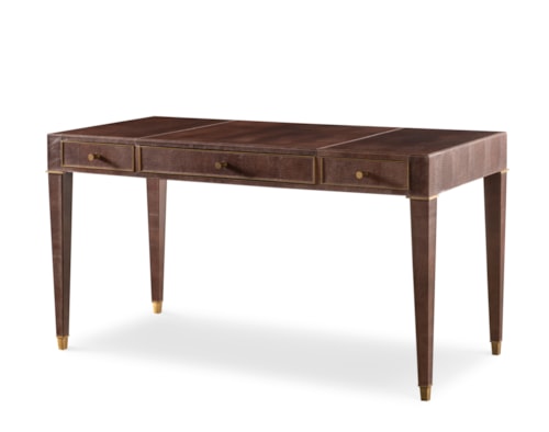 Heston Transitional 3-Drawer Writing Desk