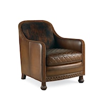 Rustler Transitional Accent Chair with Nailhead Trim