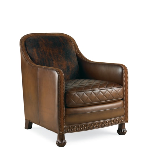 Rustler Transitional Accent Chair with Nailhead Trim