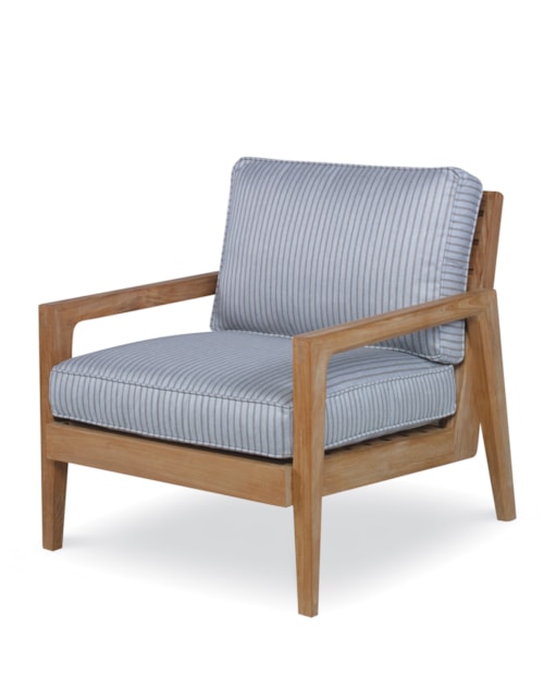 Coastal Outdoor Teak Lounge Chair