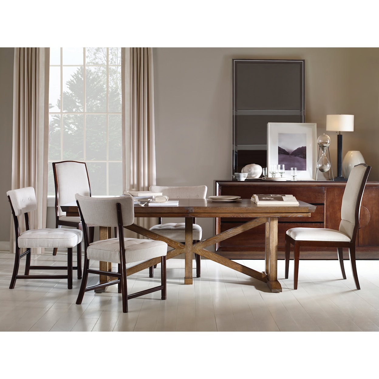 Century Thomas O'Brien Gallery Trestle Dining Table