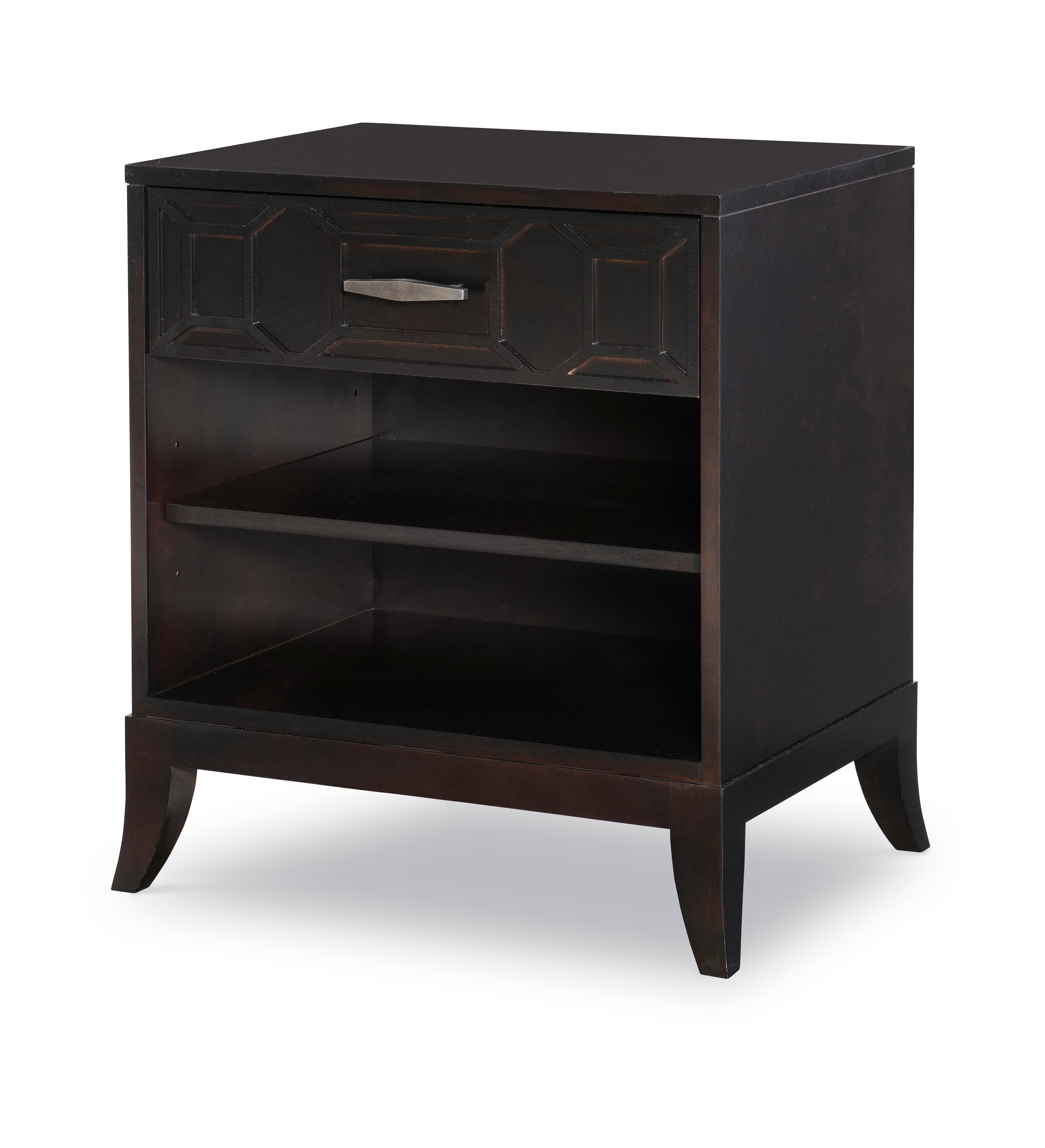 Century Details Case Details Single Drawer Small Nightstand