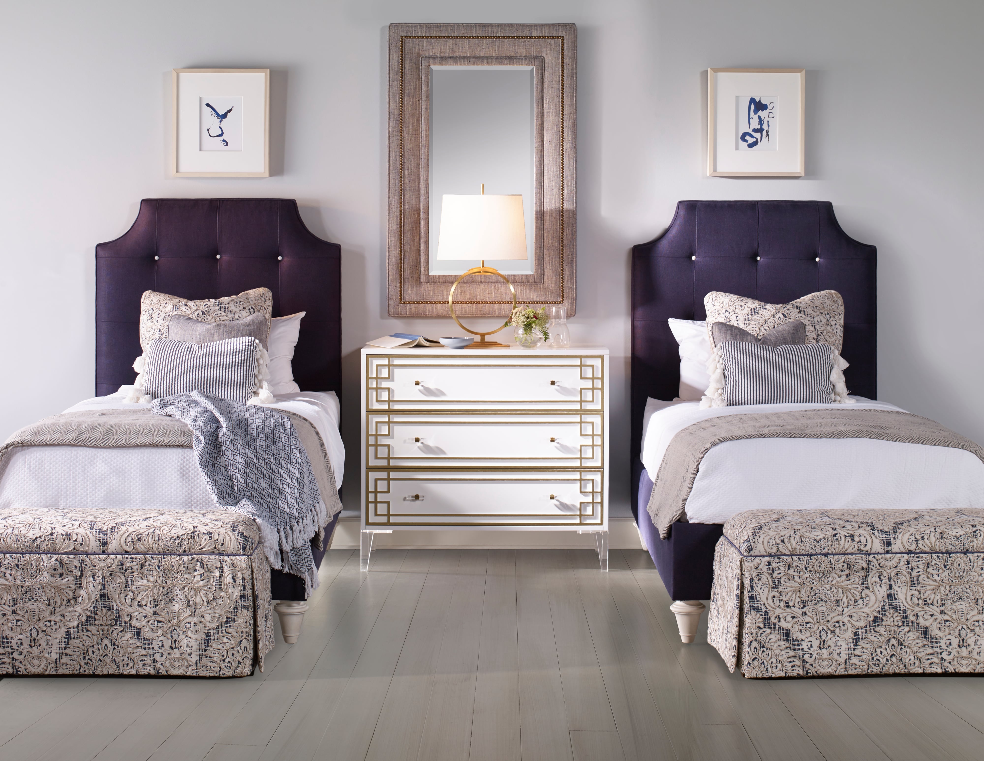 Burbank Fully Uph Bed - Twin