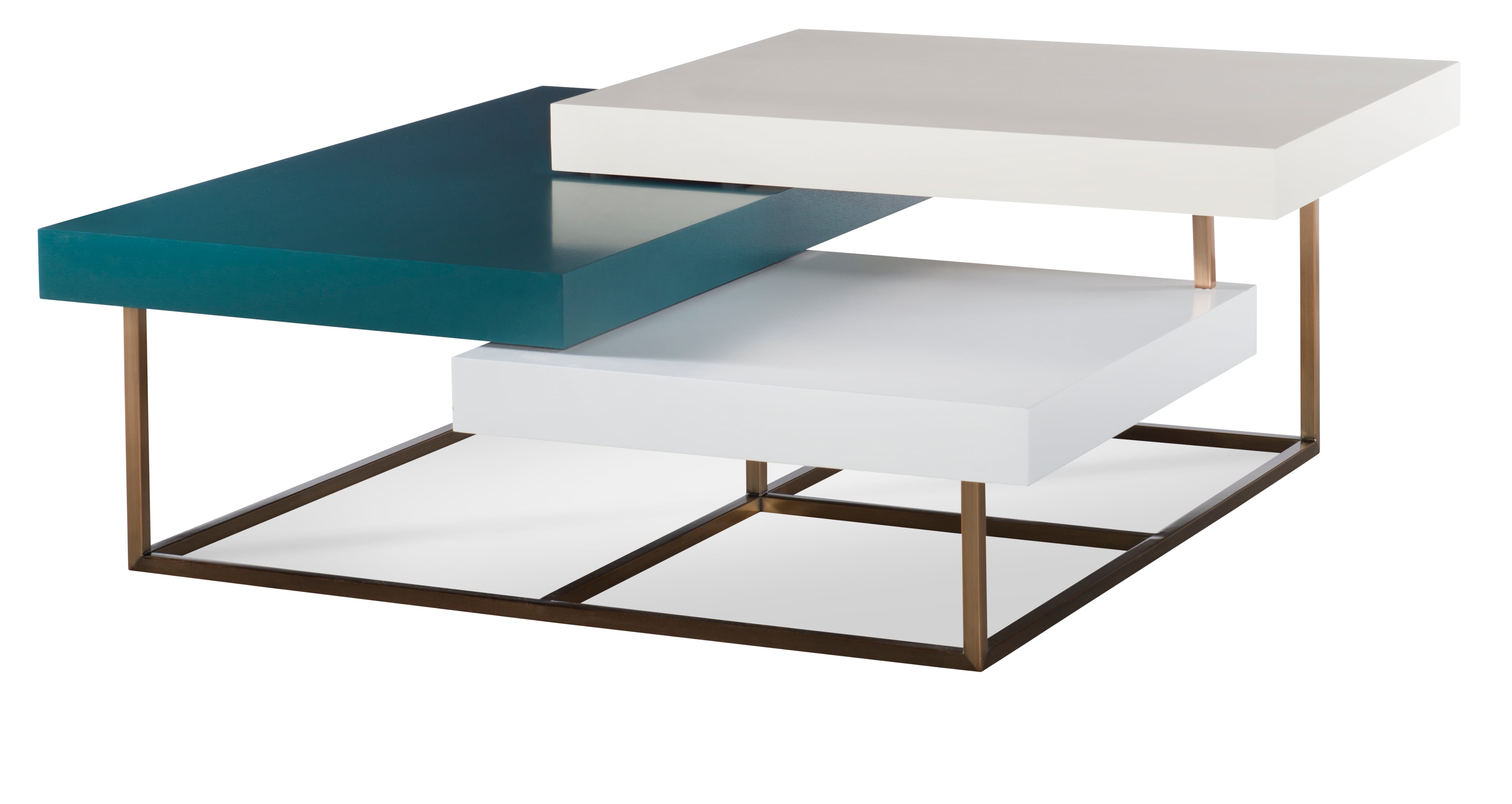 Century Details Occasional Park Slope Cocktail Table - Ant. Brass