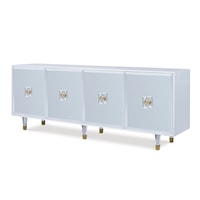 Monarch Contemporary 4-Door Credenza