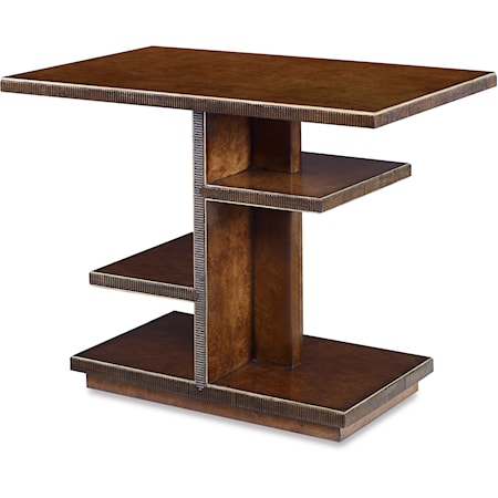 Metropolis Contemporary Chairside Table