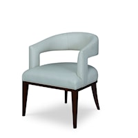 Rita Contemporary Leather Dining Arm Chair