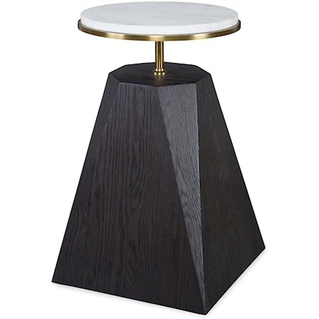 Contemporary Chairside Drink Table - Mocha