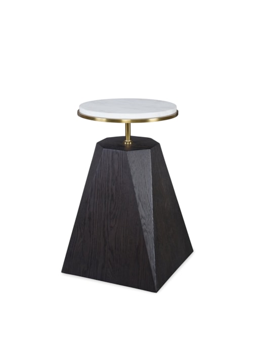 Contemporary Chairside Drink Table - Mocha